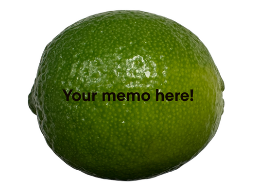 Send a memo on a digital lime